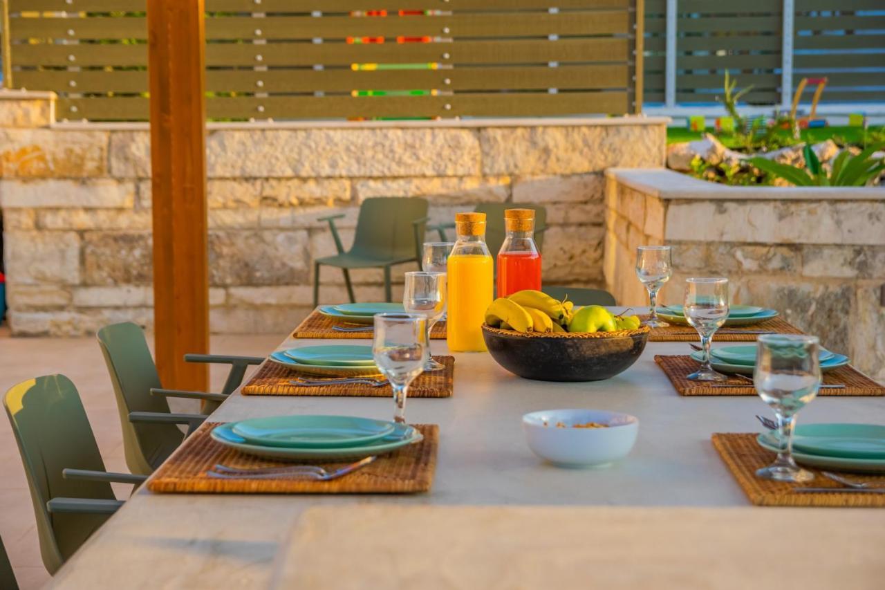 Estella Villa With Pool, Children Area, Bbq & Magnificent Views! Astérion Exterior foto