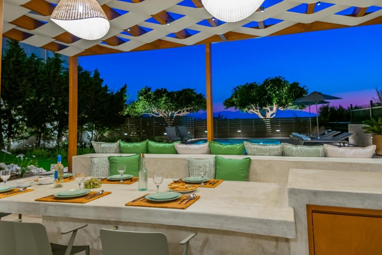 Estella Villa With Pool, Children Area, Bbq & Magnificent Views! Astérion Exterior foto