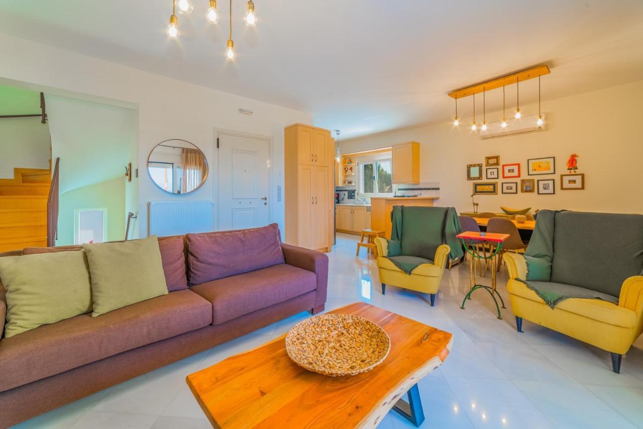 Estella Villa With Pool, Children Area, Bbq & Magnificent Views! Astérion Exterior foto