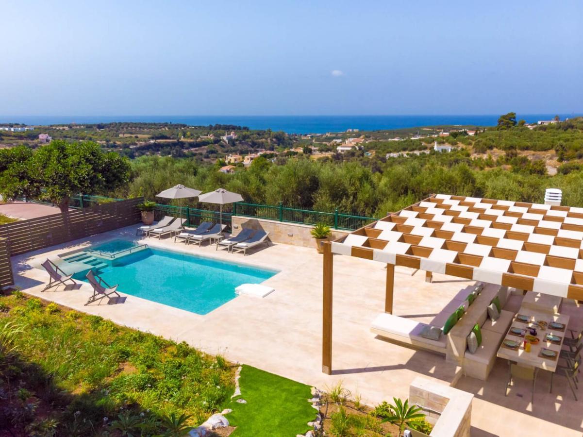 Estella Villa With Pool, Children Area, Bbq & Magnificent Views! Astérion Exterior foto