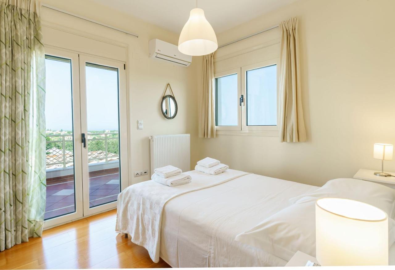 Estella Villa With Pool, Children Area, Bbq & Magnificent Views! Astérion Exterior foto