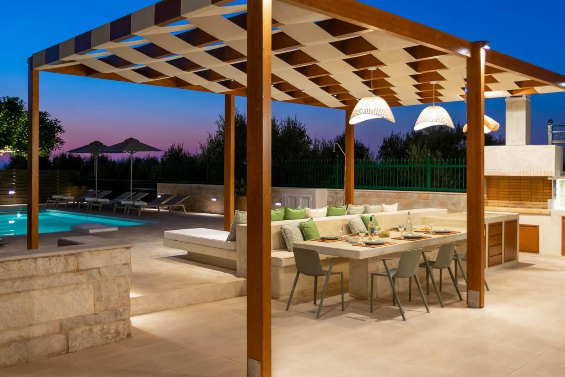 Estella Villa With Pool, Children Area, Bbq & Magnificent Views! Astérion Exterior foto